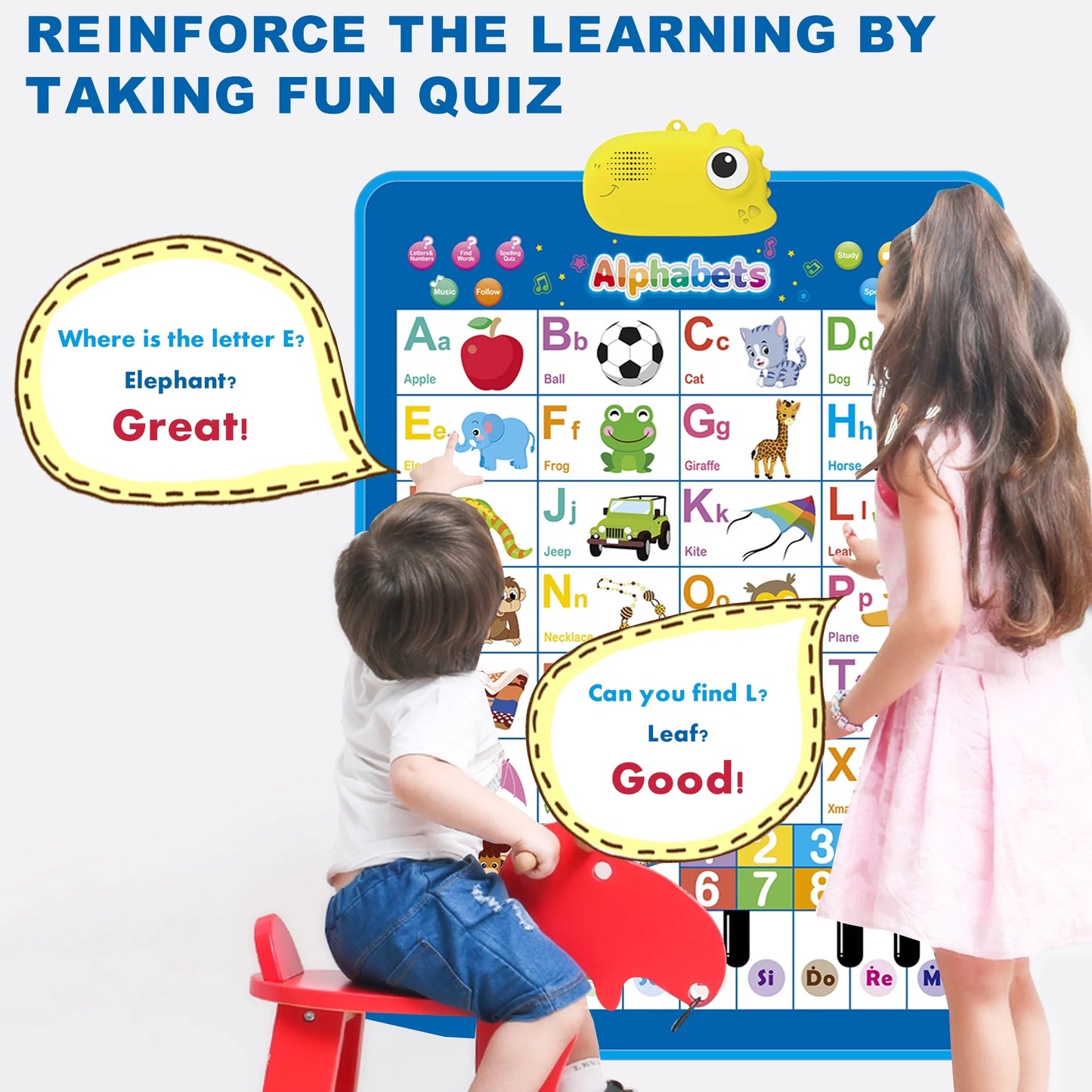 Dinosaur Electronic Learning Chart, Interactive Preschool Toy
